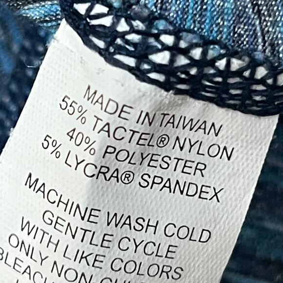 Prana Blue Heather Knit Athleisure Skirt Performance Wear Foldover Waist S Women - Picture 8 of 9